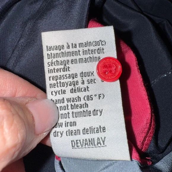 Lacoste Color block silk sleeveless shirt dress- Size 40 - Picture 12 of 12